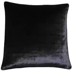 Paoletti Luxe Velvet Black Cushion Black