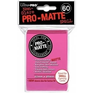 Ultra Pro Matte Small Bright Pink 60 Sleeves DPD 10 Packs