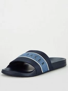 Ted Baker Rastar Slides - Dark Blue, Size 6, Men