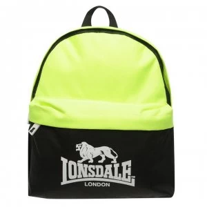 Lonsdale Mini Backpack - Black/Lime