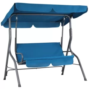 Garden Swing Chair Blue with Canopy