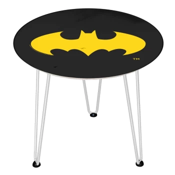 Decorsome DC Batman Wooden Side Table - White