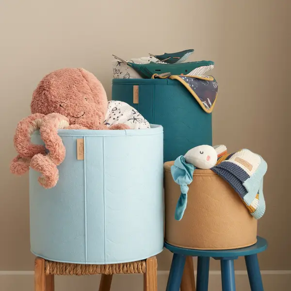 Tutti Bambini Set of 3 Felt Nursery Storage Baskets Tutti Bambini Our Planet