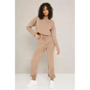 I Saw It First Mocha Basic Knitted Jumper Set - Brown