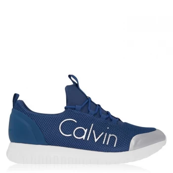 Calvin Klein Jeans Ron Low Top Trainers - Steel Blue