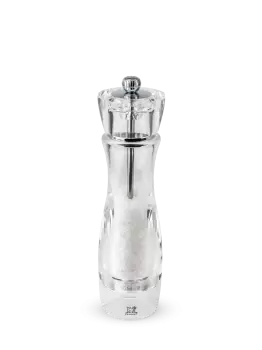 Transparent manual salt mill, 23cm Vittel