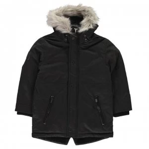 Firetrap Luxury Parka Junior Boys - Black