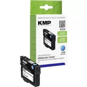 KMP Ink cartridge replaced Epson T347234XL Compatible Single Cyan E223X 1637,4003