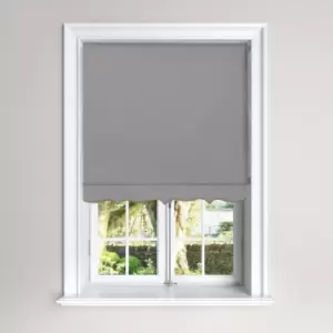 Scalloped Grey Roller Blind Grey