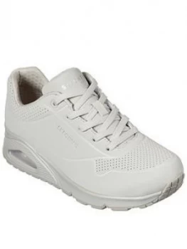 Skechers Stand On Air Uno Trainers, White, Size 8, Women