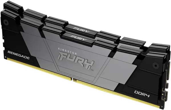 Kingston Fury Renegade 32GB Kit (2 x 16GB), DDR4, 3600MHz, CL16, XMP, DIMM Memory, Black/Grey - KF436C16RB12K2/32