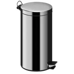 Premier Housewares 12L Pedal Bin - Mirrored