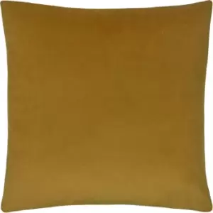 Paoletti - Sunningdale Velvet Square Cushion Saffron - Saffron