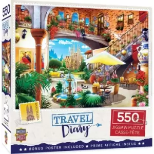 Masterpieces Puzzle Travel Diary Barcelona Puzzle 550 Piece Jigsaw Puzzle