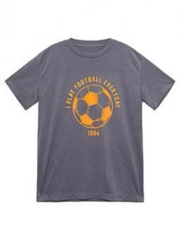 Mango Boys Football T-Shirt - Grey