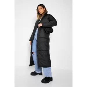 I Saw It First Maxi Padded Coat - Black