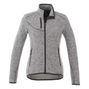 Elevate Womens/Ladies Tremblant Knit Jacket (L) (Heather Grey)