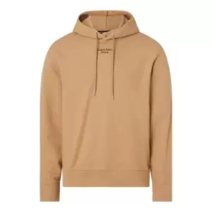 Calvin Klein Jeans Stacked Logo Hoodie - Brown