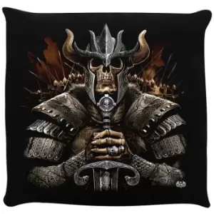 Spiral Viking Warrior Filled Cushion (One Size) (Black) - Black