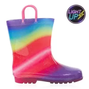 Gelert Light Up Welly - Pink