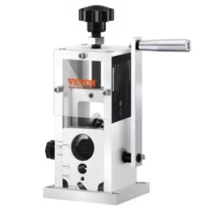 VEVOR Manual Wire Stripping Machine, 0.06''-1.57'' Copper Stripper with Hand Crank or Drill Powered, Visible Stripping Depth Reference, Portable Alumi