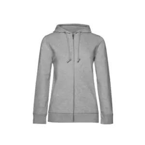 B&C Womens/Ladies Organic Hoodie (M) (Grey Heather)