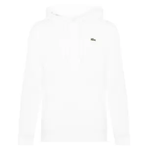 Lacoste Basic Fleece Hoodie - White