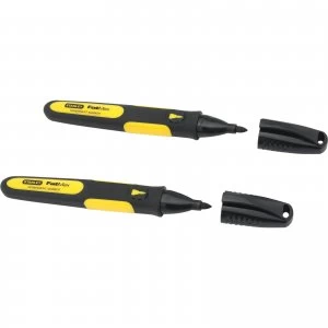 Stanley Black Fine Tip Marker Pens Pack of 2