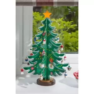 35cm Decorative Tree with Individual Decorations