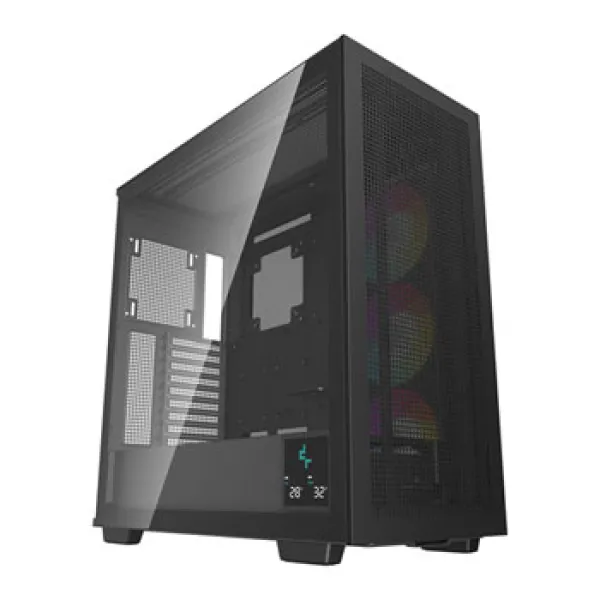 DeepCool Morpheus Case Gaming Black Full Tower 4 x USB 3.0 / 1 x USB Type-C Tempered Glass Side Window Panel 1x 420mm ARGB side fan Mini-ITX / M-ATX /