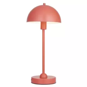 Saroma Complete Table Lamp, Matt Terracotta Paint