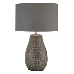 Dimbled Terocotta Glaze Table Lamp