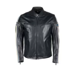 Helstons Race Leather Aniline Blue Jacket XL