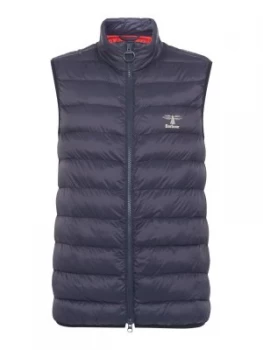 Mens Barbour Ashkam Gilet Blue