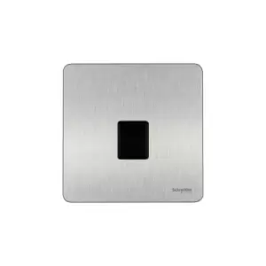 Schneider USFP Telephone Master Socket Black Insert Stainless Steel - GU7461BSS