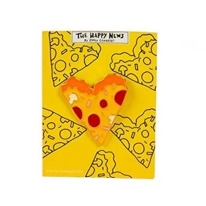 The Happy News Enamel Pin Badge - Pizza