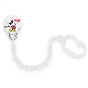 NUK Mickey Mouse dummy chain White 1 pc