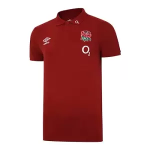 Umbro England Polo Shirt Mens - Red