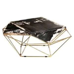 Relic Dark Petrified Wood Coffee Table