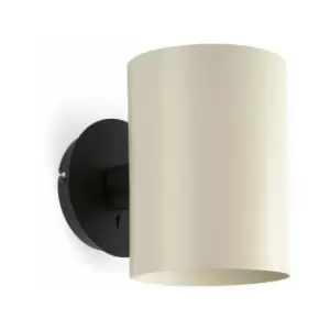 Faro Guadalupe Black, Beige Up Down Wall Lamp