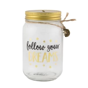 Sass & Belle Follow Your Dreams Money Jar