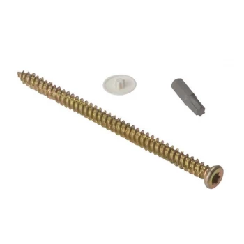 ForgeFix Concrete Frame Screw Torx Compatible High-Low Thread ZYP 7.5 x 202mm Box 100