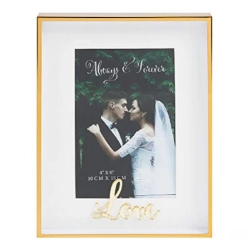 4" x 6" - Always & Forever Photo Frame - Love