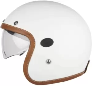 Helstons Naked Carbon Jet Helmet, white Size M white, Size M