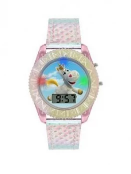 Disney Toy Story Buttercup Unicorn Digital Dial Iridescent Strap Kids Watch