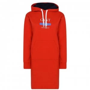 Gant Gant Nautical Hooded Dress - 667 LAVA RED