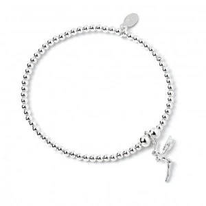 Fairy Charm with Sterling Silver Ball Bead Bracelet