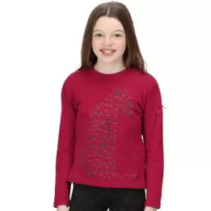 Regatta Girls Wenbie Ii Organic Cotton Long Sleeve T Shirt 11-12 Years - Chest 75-79cm (Height 146-152cm)