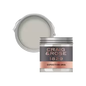 Craig & Rose 1829 Exposition Gris Chalky Emulsion Paint, 50ml Tester Pot