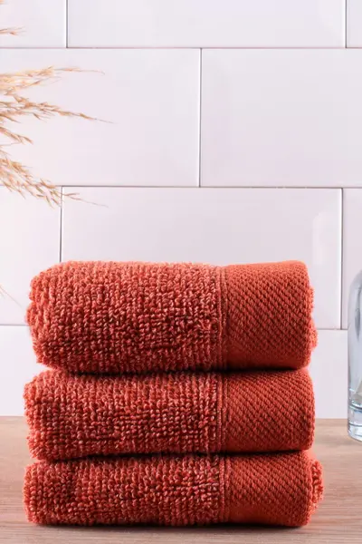 Drift Home 'Abode Eco' Soft Sustainable Heavyweight BCI Cotton Towel Terracotta